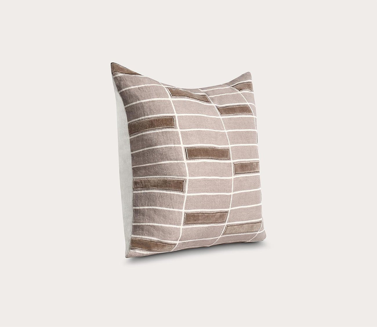 Villa by Classic Home Breccia Taupe Throw Pillow