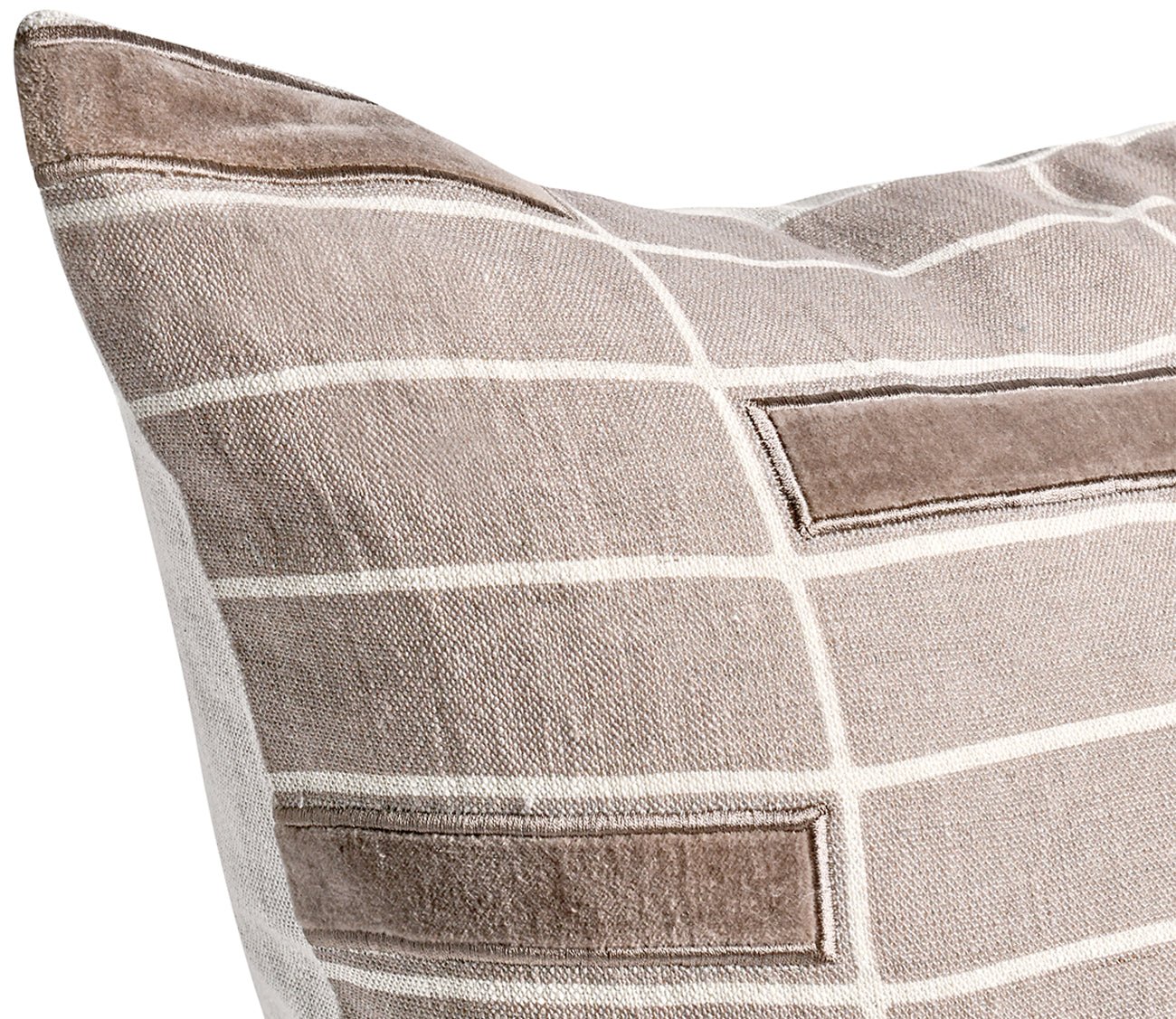 Villa by Classic Home Breccia Taupe Throw Pillow