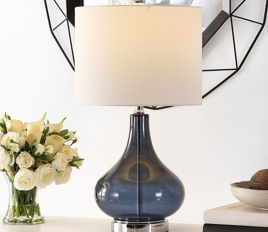 Brooks Blue Glass Table Lamp