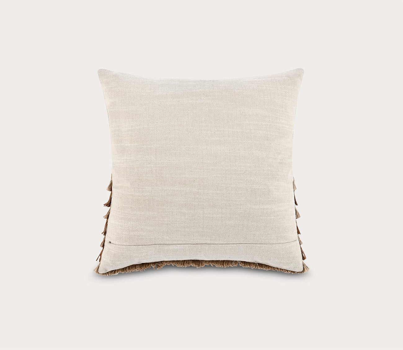 Villa by Classic Home Casa Leather Chestnut Natural Throw Pillow