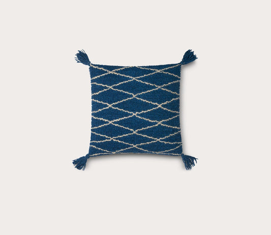 Loloi Crisscross Blue Throw Pillow Set of 2