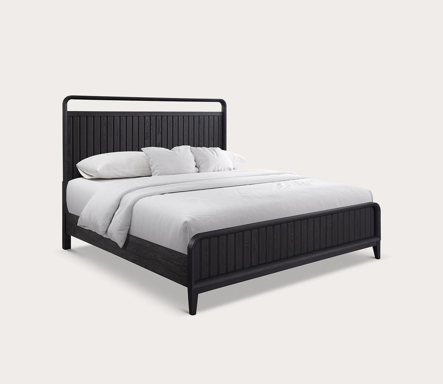 Elure Wood Open Panel Bed