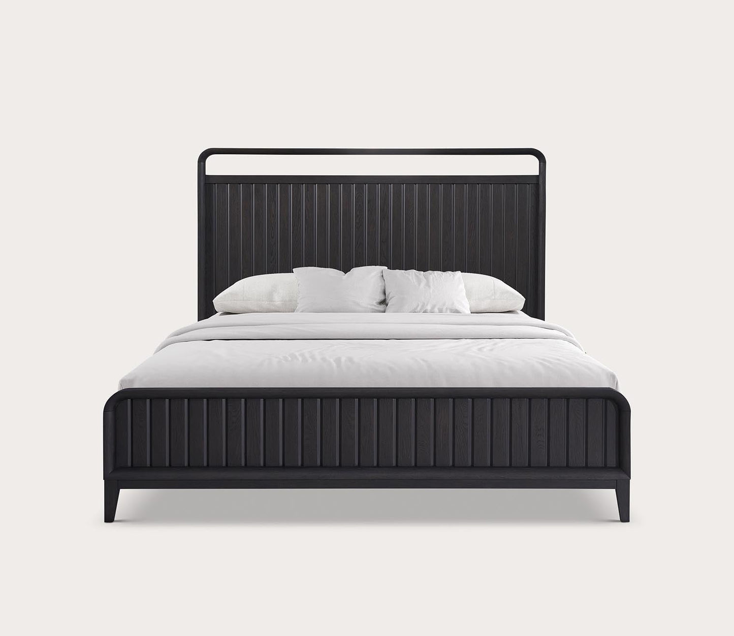 Elure Wood Open Panel Bed