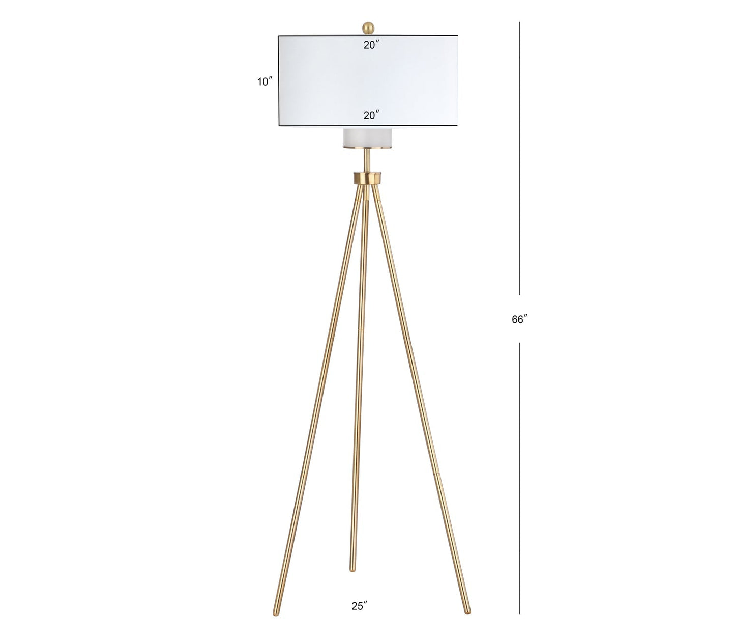 Enrica Tripod Gold Floor Lamp