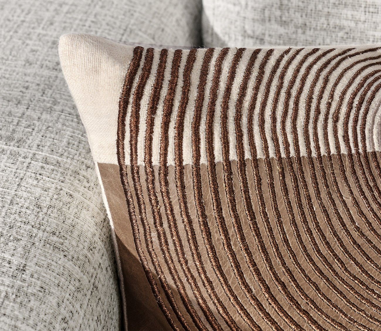 Villa by Classic Home Granville Sandstorm Throw Pillow