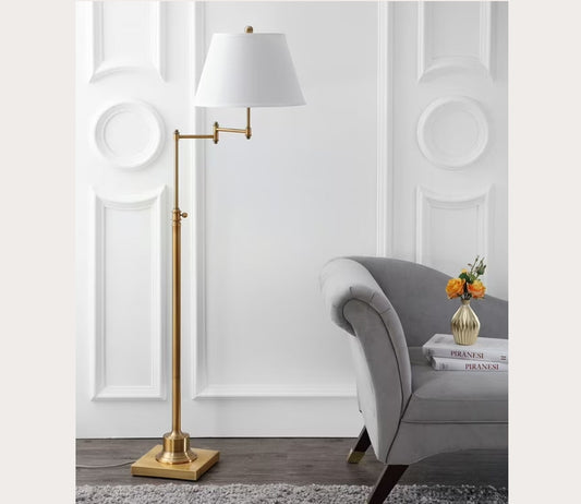 Ingram Gold Swivel Floor Lamp