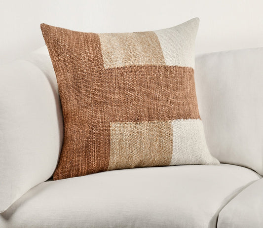 Villa by Classic Home Kass Woven Block Throw Pillow