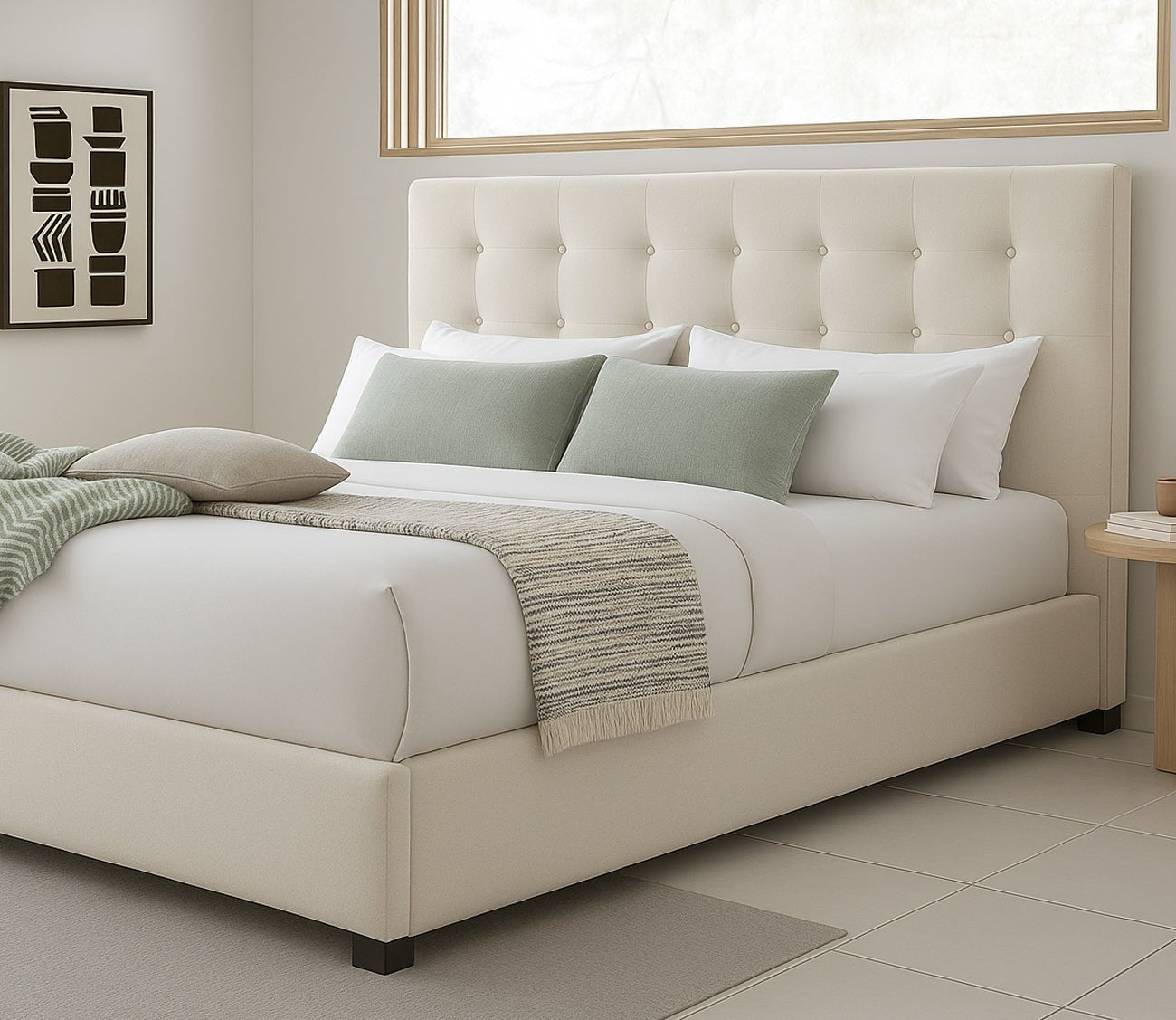 Kemper Button Tufted Bed
