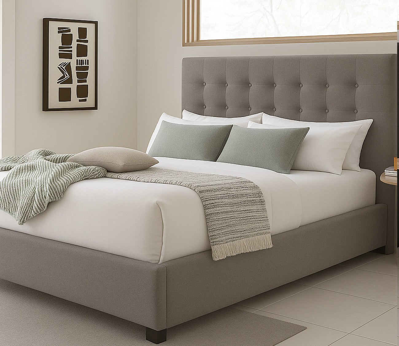 Kemper Button Tufted Bed