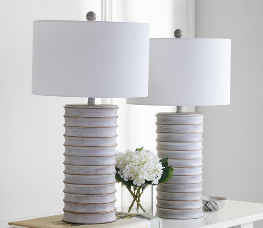 Melina White Table Lamp Set of 2