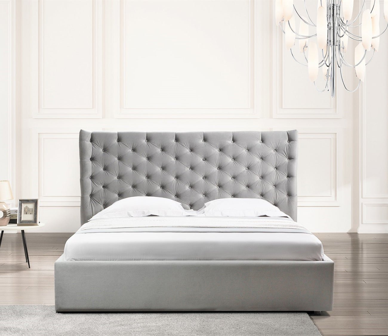Parker Tufted Velvet Upholstered Storage Bed