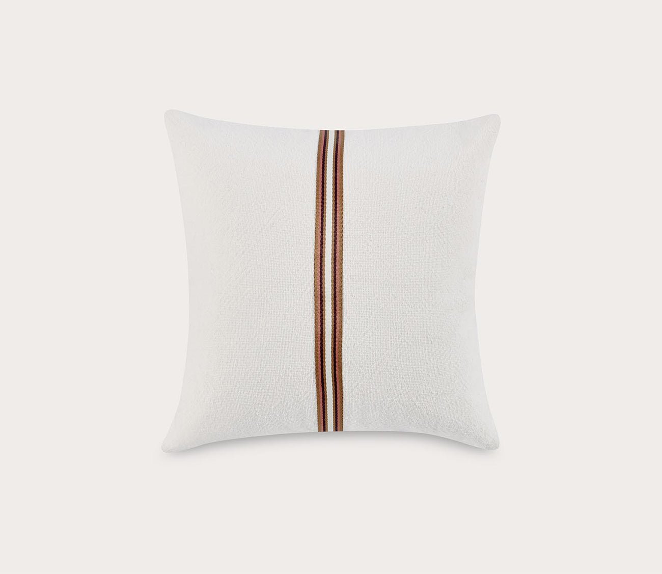 Villa by Classic Home Ralph Ivory Sangria Red Throw Pillow