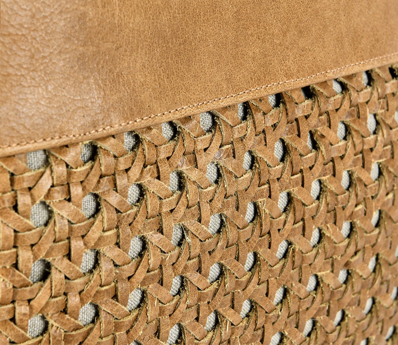 Villa by Classic Home Toscano Leather Chestnut Brown Throw Pillow