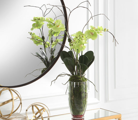 Valdive Faux Green Orchid