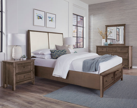Vaughan Bassett Woodbridge Upholstered Panel Storage Bed
