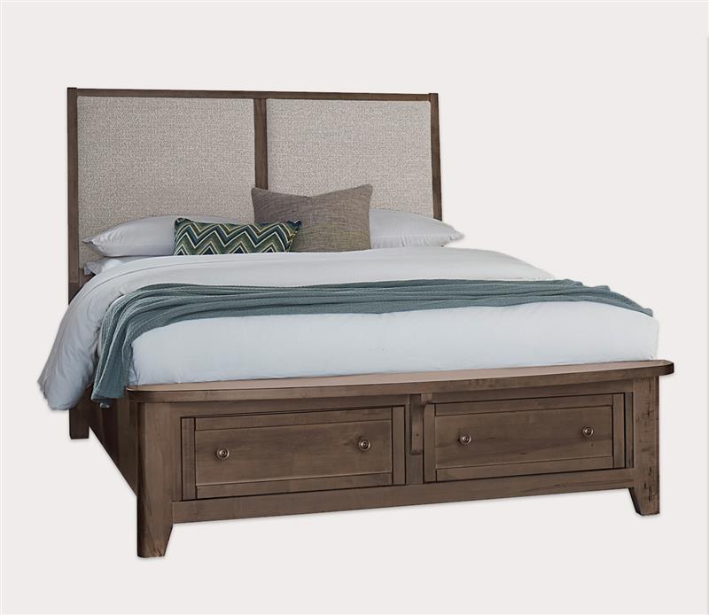 Vaughan Bassett Woodbridge Upholstered Panel Storage Bed