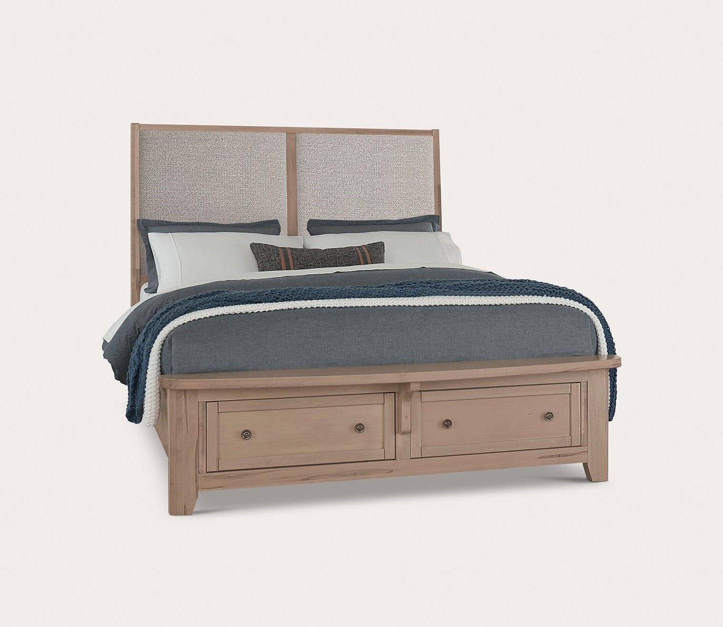Vaughan Bassett Woodbridge Upholstered Panel Storage Bed