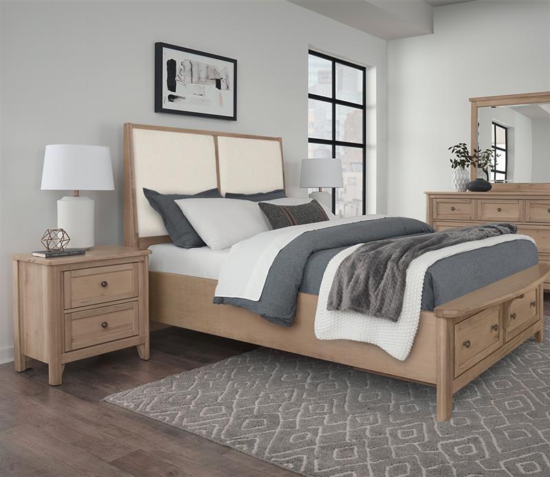 Vaughan Bassett Woodbridge Upholstered Panel Storage Bed